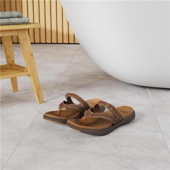 COFACE Womens Fashion Orthotic Flip Flops Ladies Slip On Lightweight Athletic - Picture 2 of 14